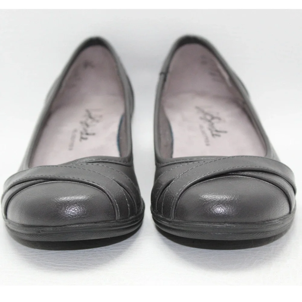 LifeStride‎ Velocity 2.0 I-Loyal Dark Gray Wedge Pumps Womens 6W Round Toe Shoes
